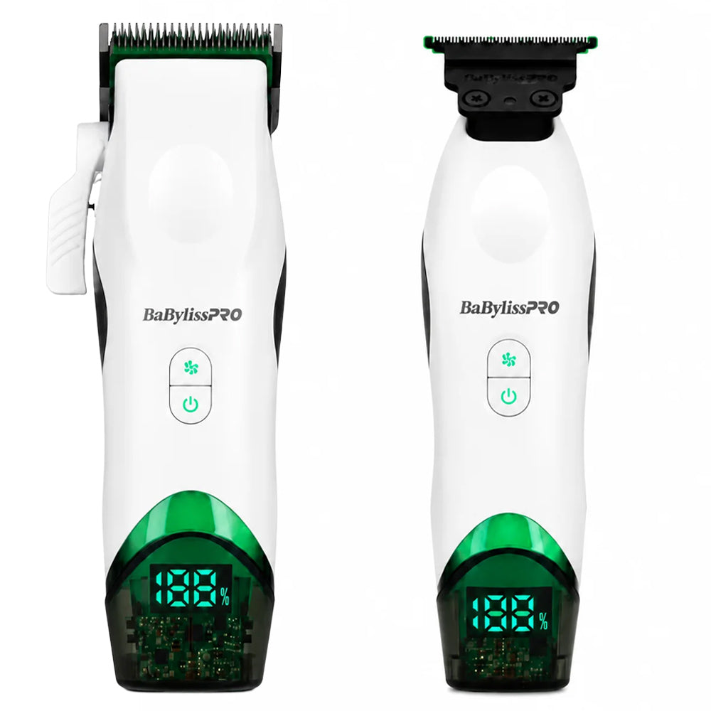 Tomb45 x BaBylissPRO Duo White Clipper & Trimmer FXT45CTW + FXT45TTW | Charging Mat Not Included
