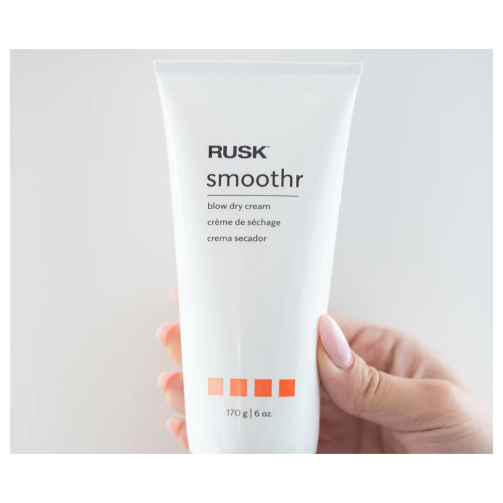 Rusk Smoothr Blow Dry Cream 170 g / 6 oz. - Replenish moisture, smooth flyaways and enhance shine