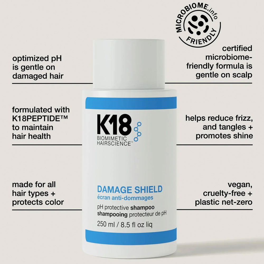 K18 Damage Shield Duo Shampoo and Conditioner 250 mL