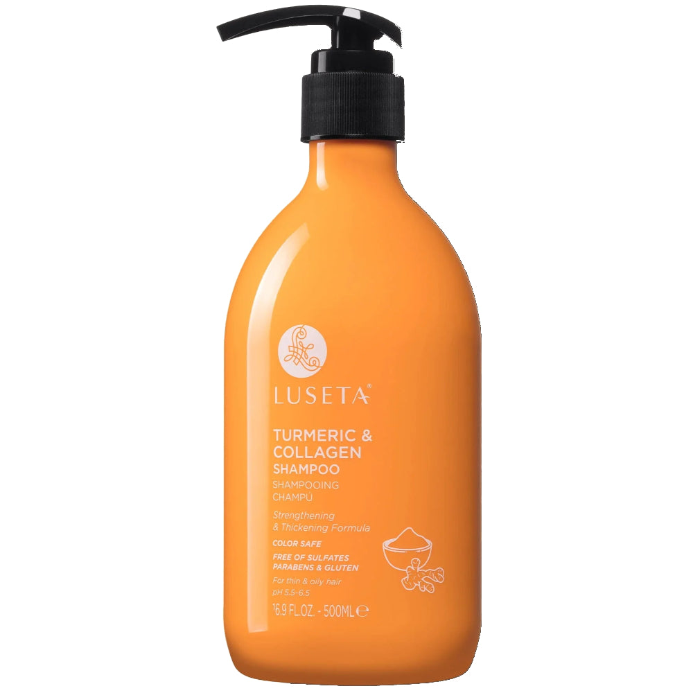 Luseta Turmeric & Collagen Shampoo 500 mL - For Thin & Oily Hair