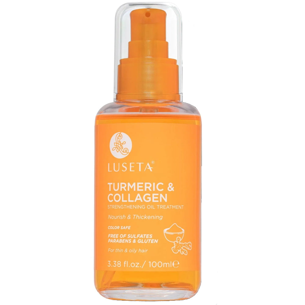Luseta Turmeric & Collagen Strengthening Oil Treatment 100 mL - For Thin & Oily Hair