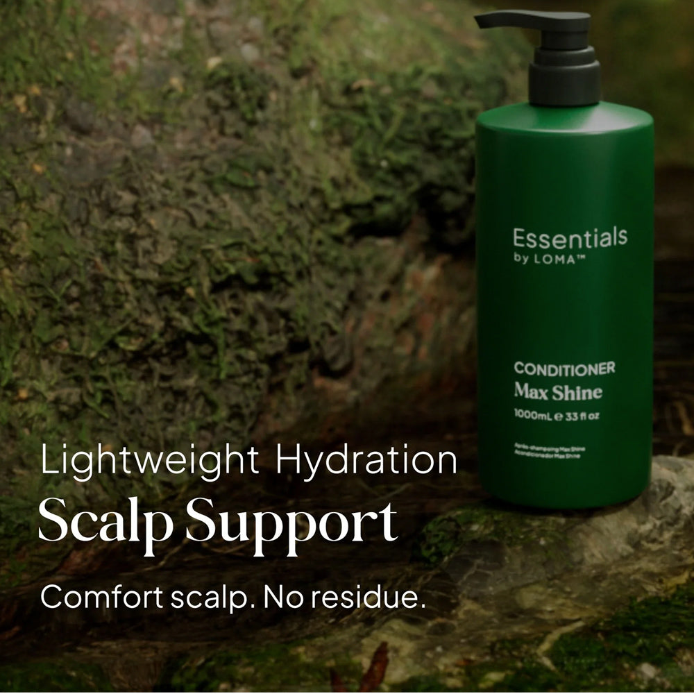 Loma Healthy Scalp Essensials Combo - 355 mL Shampoo - 355 mL Conditioner - 198 mL Style Crème - 100 mL Treatment