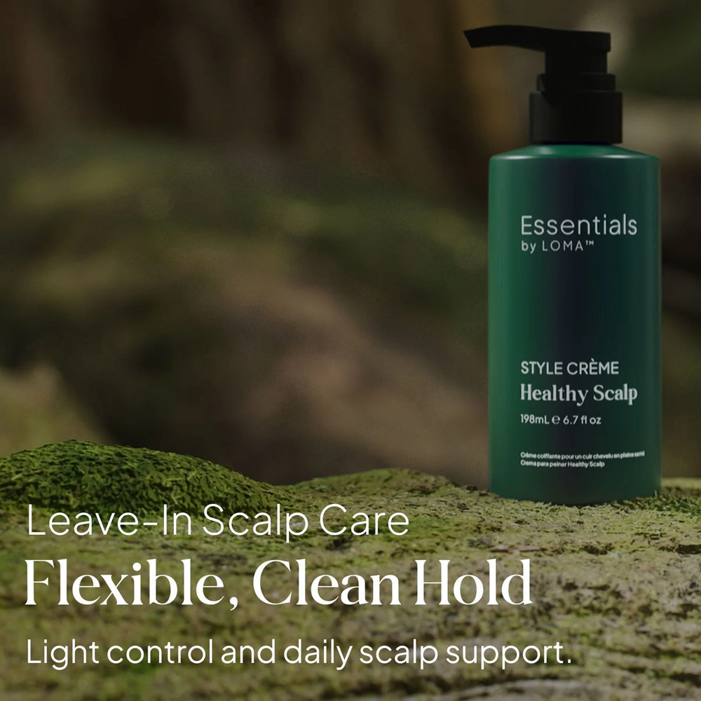 Loma Healthy Scalp Essensials Combo - 355 mL Shampoo - 355 mL Conditioner - 198 mL Style Crème - 100 mL Treatment