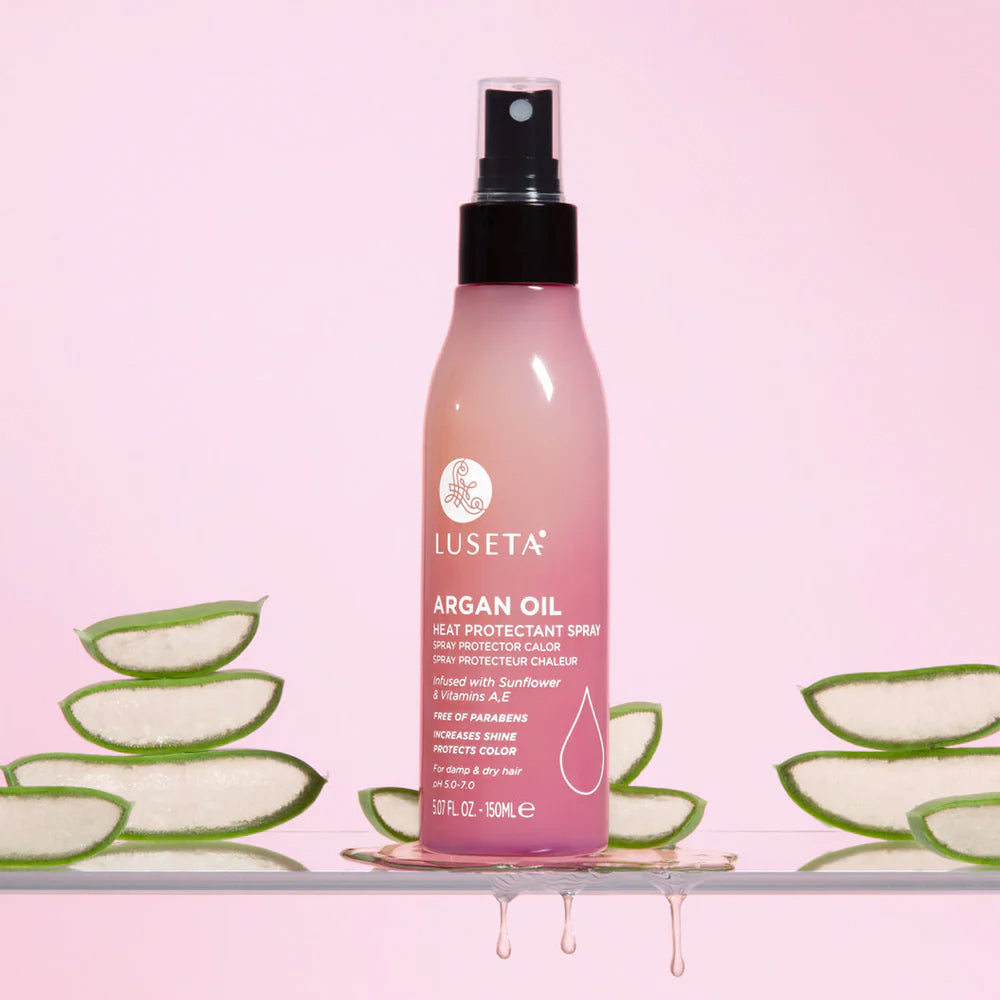 Luseta Argan Oil Heat Protectant Spray 150 mL 5.07 fl. oz. Increases Shine & Protects Colour
