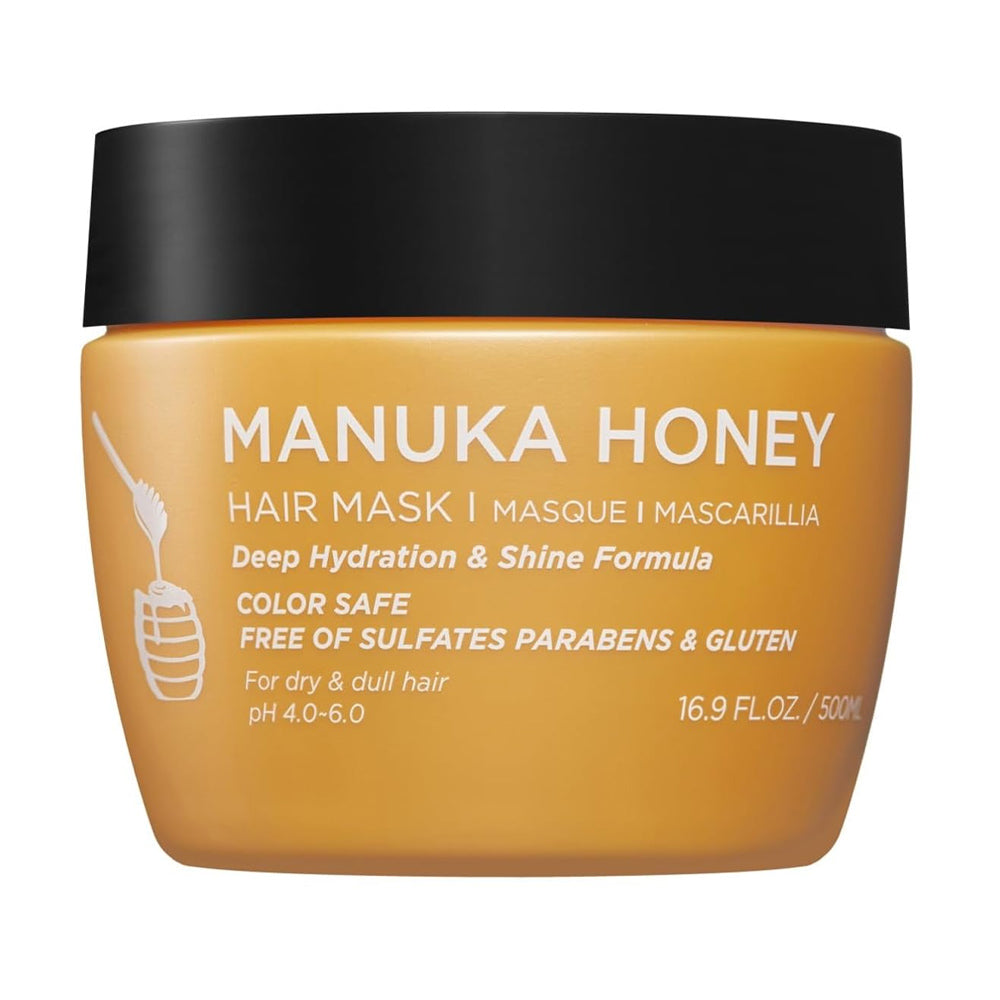 Luseta Manuka Honey Mask 500 mL / 16.9 oz. | Deep Hydration & Shine that Smooths Frizz