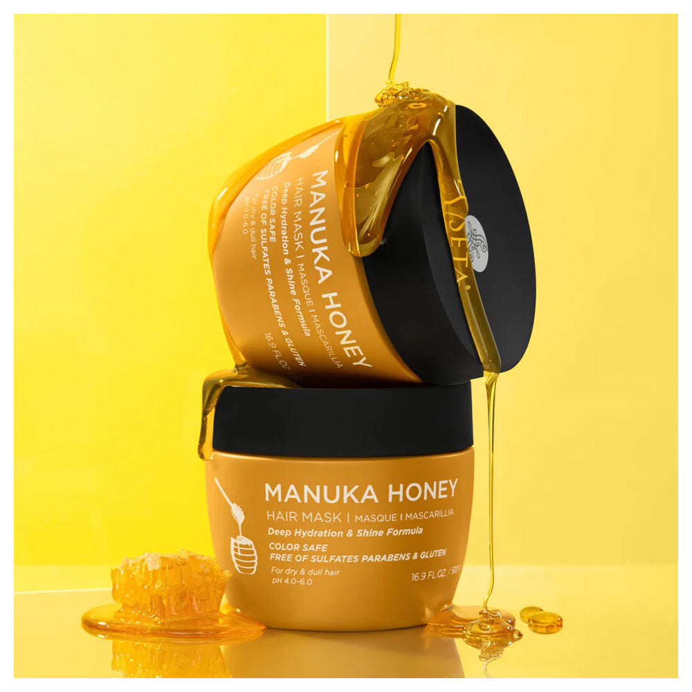 Luseta Manuka Honey Mask 500 mL / 16.9 oz. | Deep Hydration & Shine that Smooths Frizz