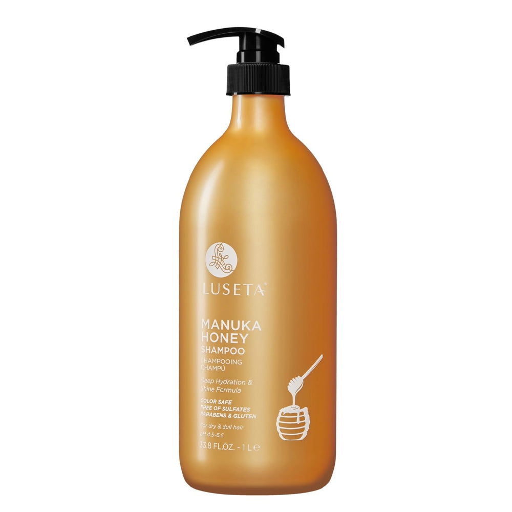 Luseta Manuka Honey Shampoo 1L / 33.8 oz. | Deep Hydration & Shine that Smooths Frizz