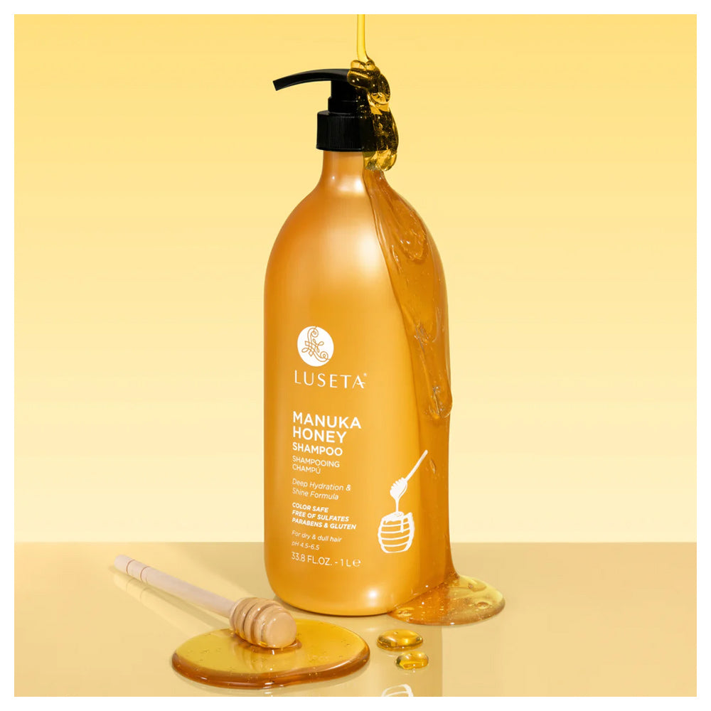 Luseta Manuka Honey Shampoo 1L / 33.8 oz. | Deep Hydration & Shine that Smooths Frizz