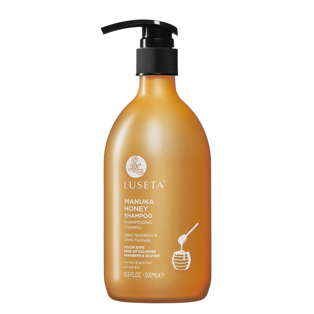 Luseta Manuka Honey Shampoo 500 mL / 16.9 oz. | Deep Hydration & Shine that Smooths Frizz