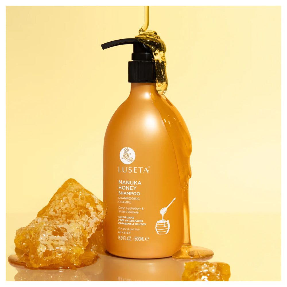 Luseta Manuka Honey Shampoo 500 mL / 16.9 oz. | Deep Hydration & Shine that Smooths Frizz