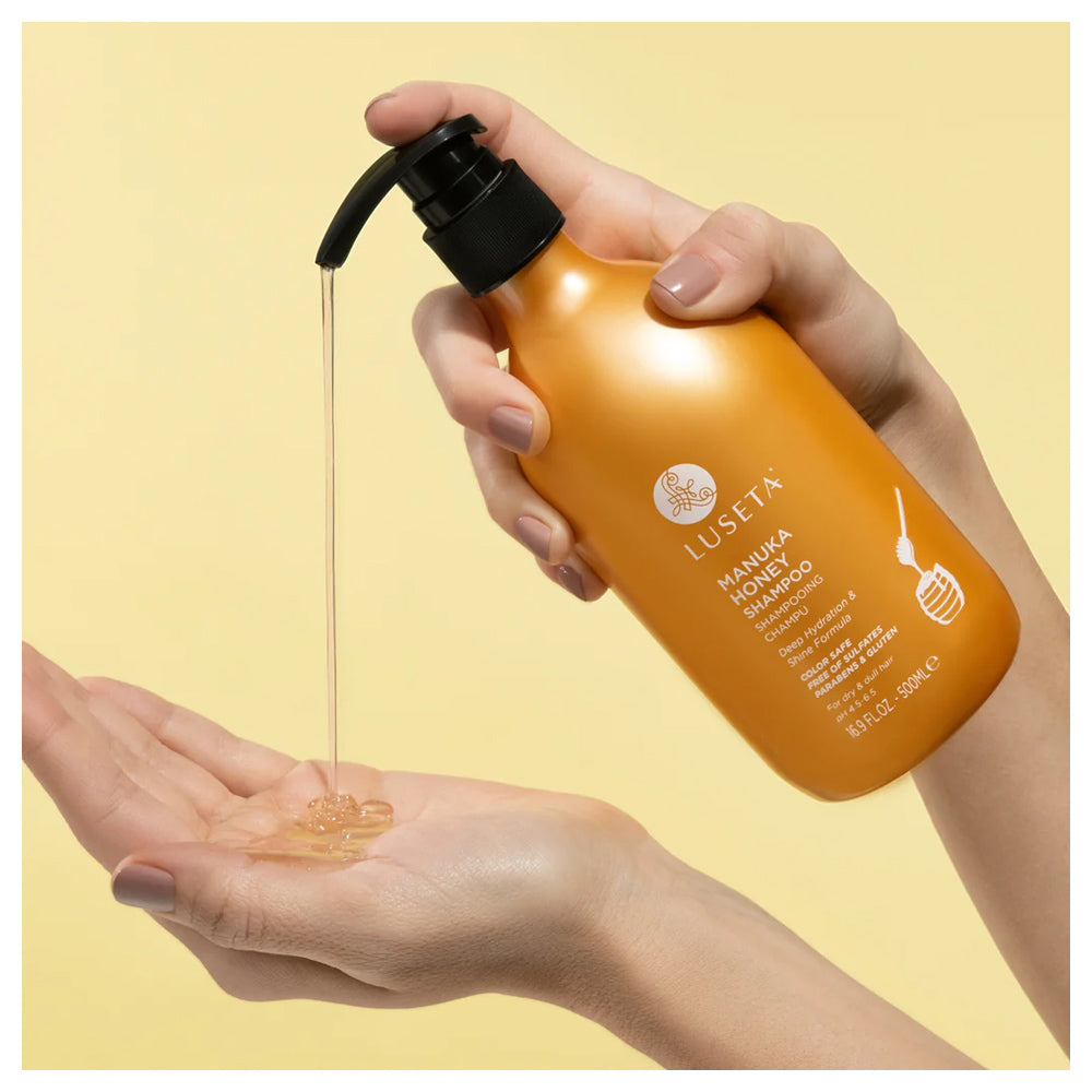 Luseta Manuka Honey Shampoo 500 mL / 16.9 oz. | Deep Hydration & Shine that Smooths Frizz