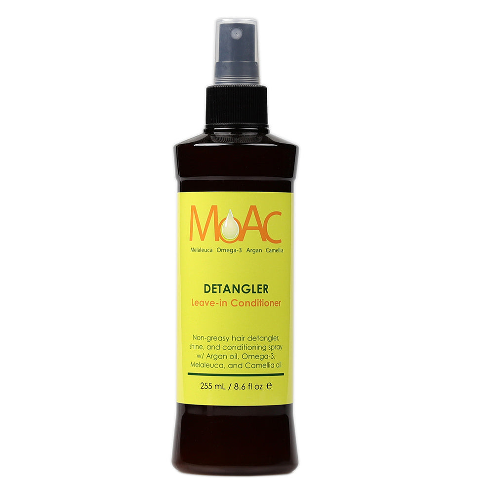MOAC Moisturizing Trio Set - Shampoo 1 L + Conditioner 1 L + Leave-in Detangler 255 mL