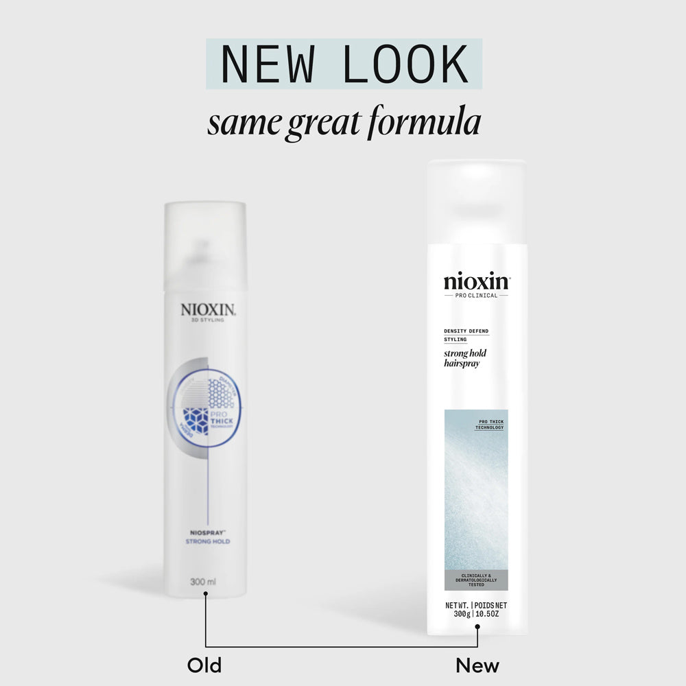 Nioxin Density Defend Styling Strong Hold Hairspray 300 g - For Long-Lasting Hairstyles