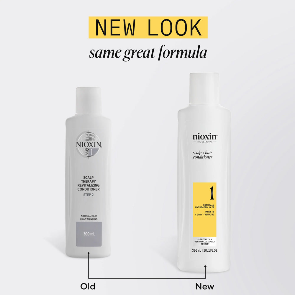 Nioxin System no. 1 Conditioner 1 L - Scalp + Hair Conditioner for Natural Untreated Hair with Light Thinning