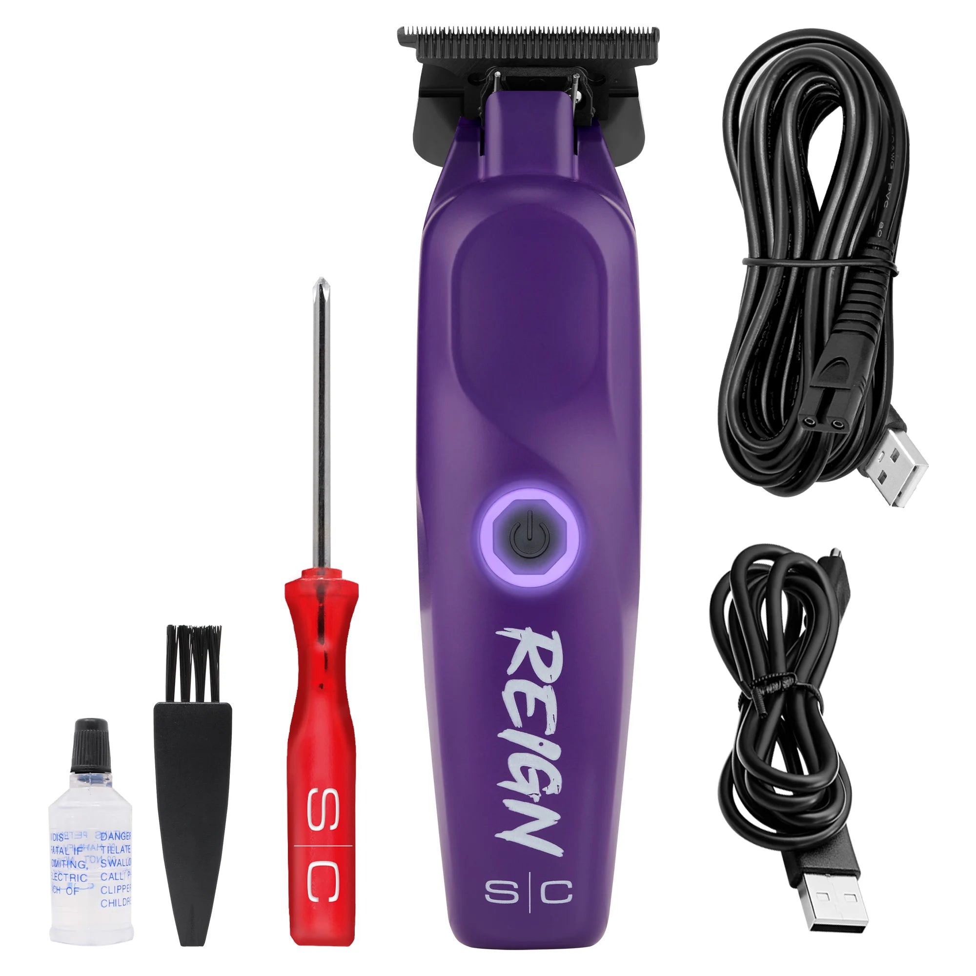 StyleCraft Purple Reign Trimmer SC422P - Featuring  Eontm Digital Brushless Motor Technology