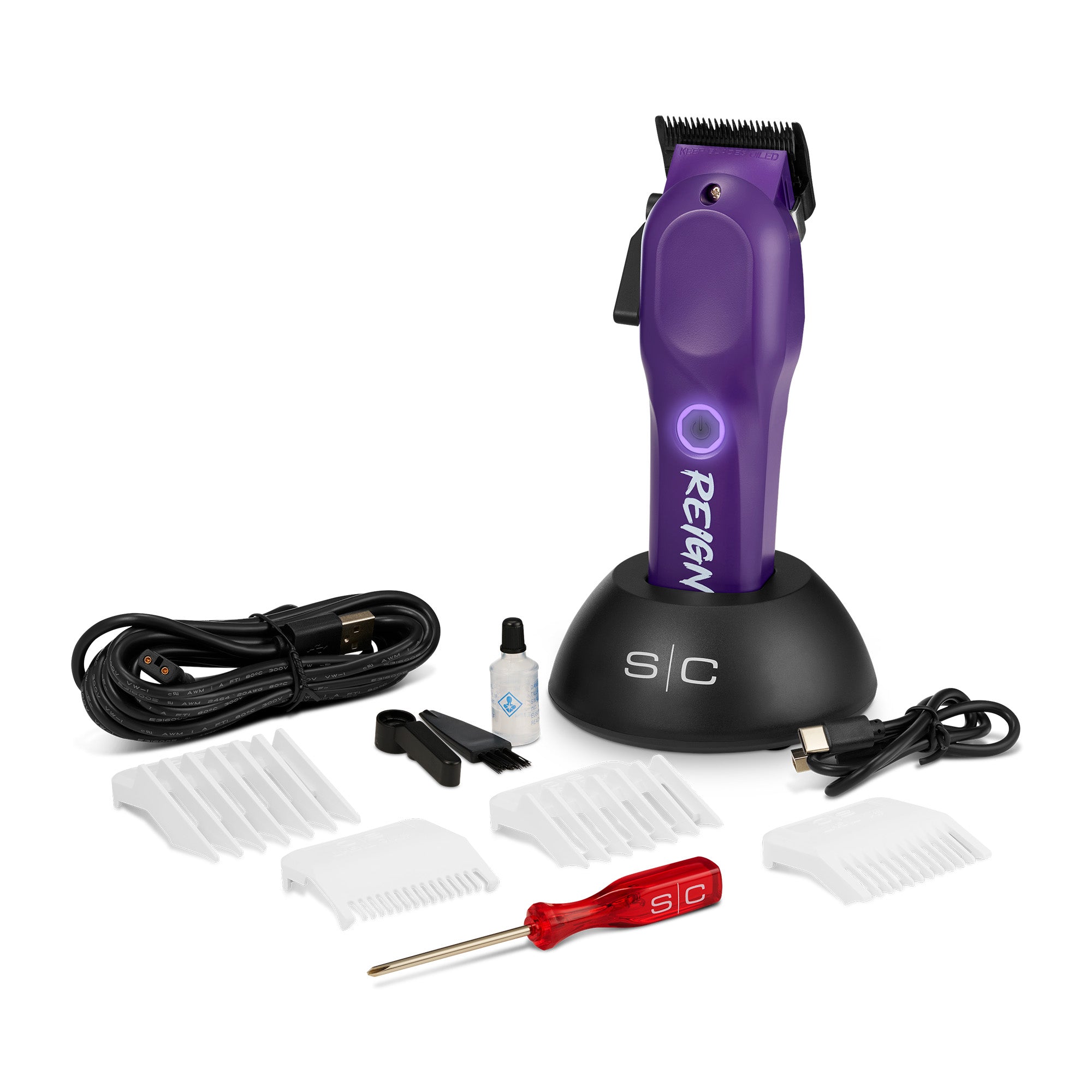 StyleCraft Purple Reign Clipper SC620P - Featuring  Eontm Digital Brushless Motor Technology