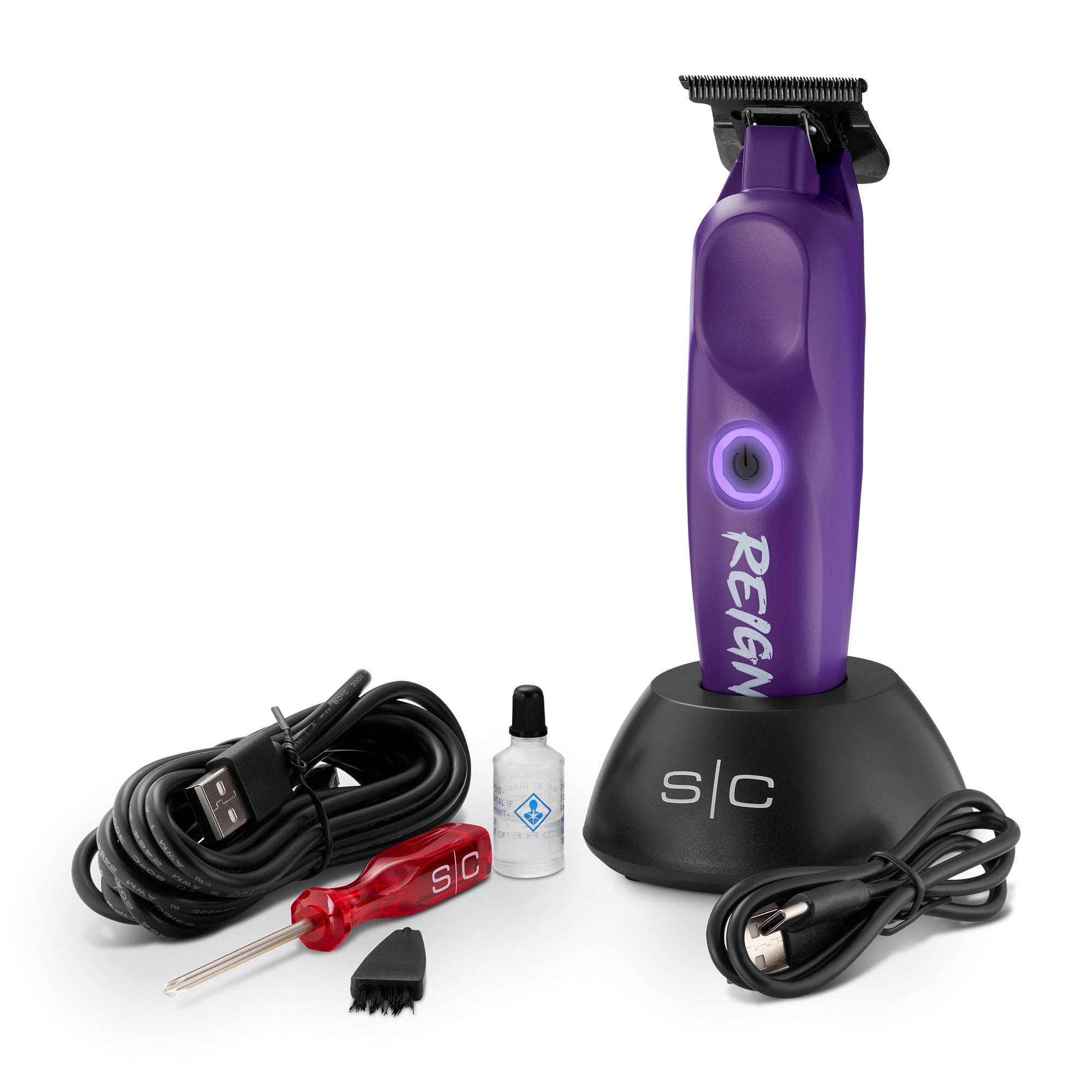 StyleCraft Purple Reign Trimmer SC422P - Featuring  Eontm Digital Brushless Motor Technology