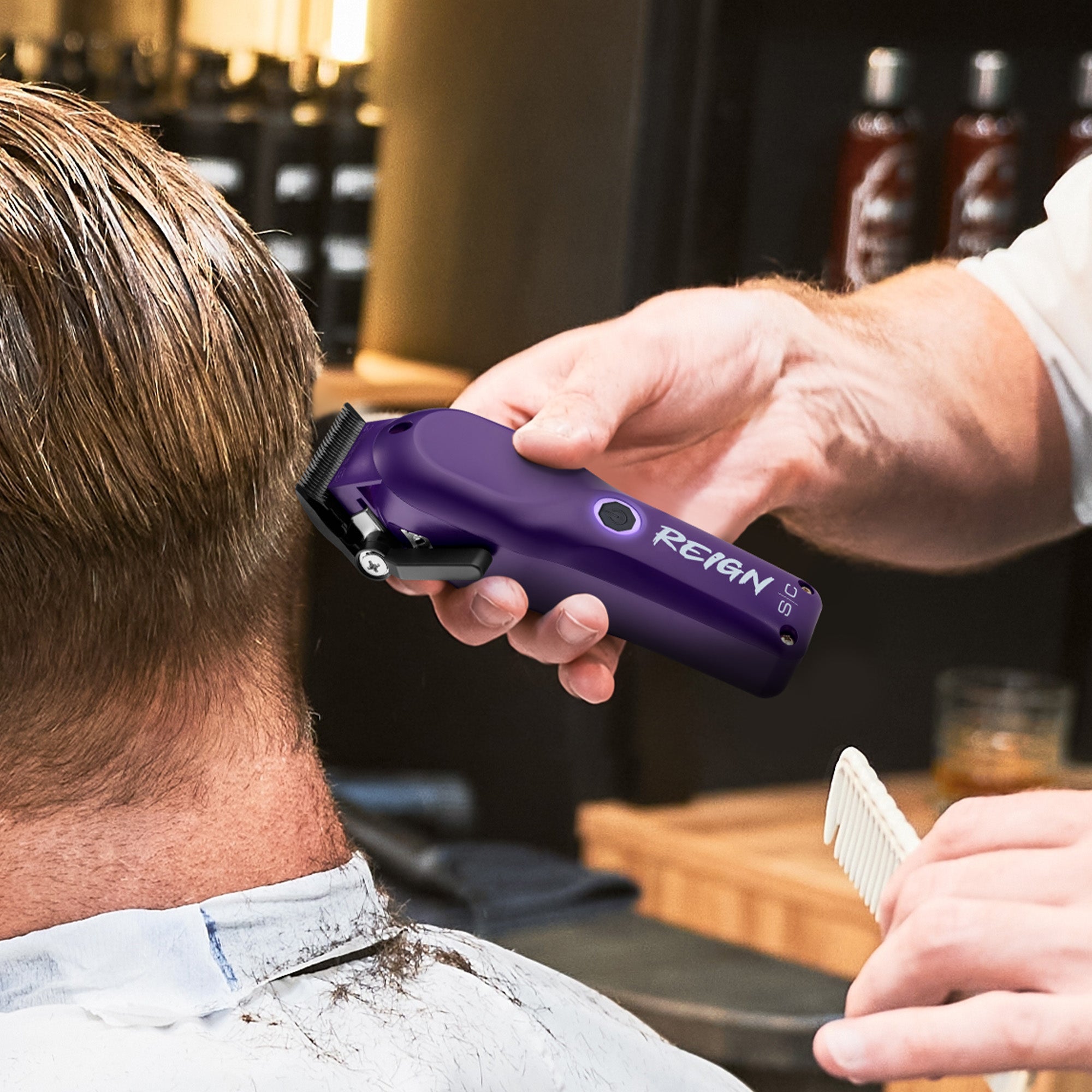 StyleCraft Purple Reign Clipper SC620P - Featuring  Eontm Digital Brushless Motor Technology