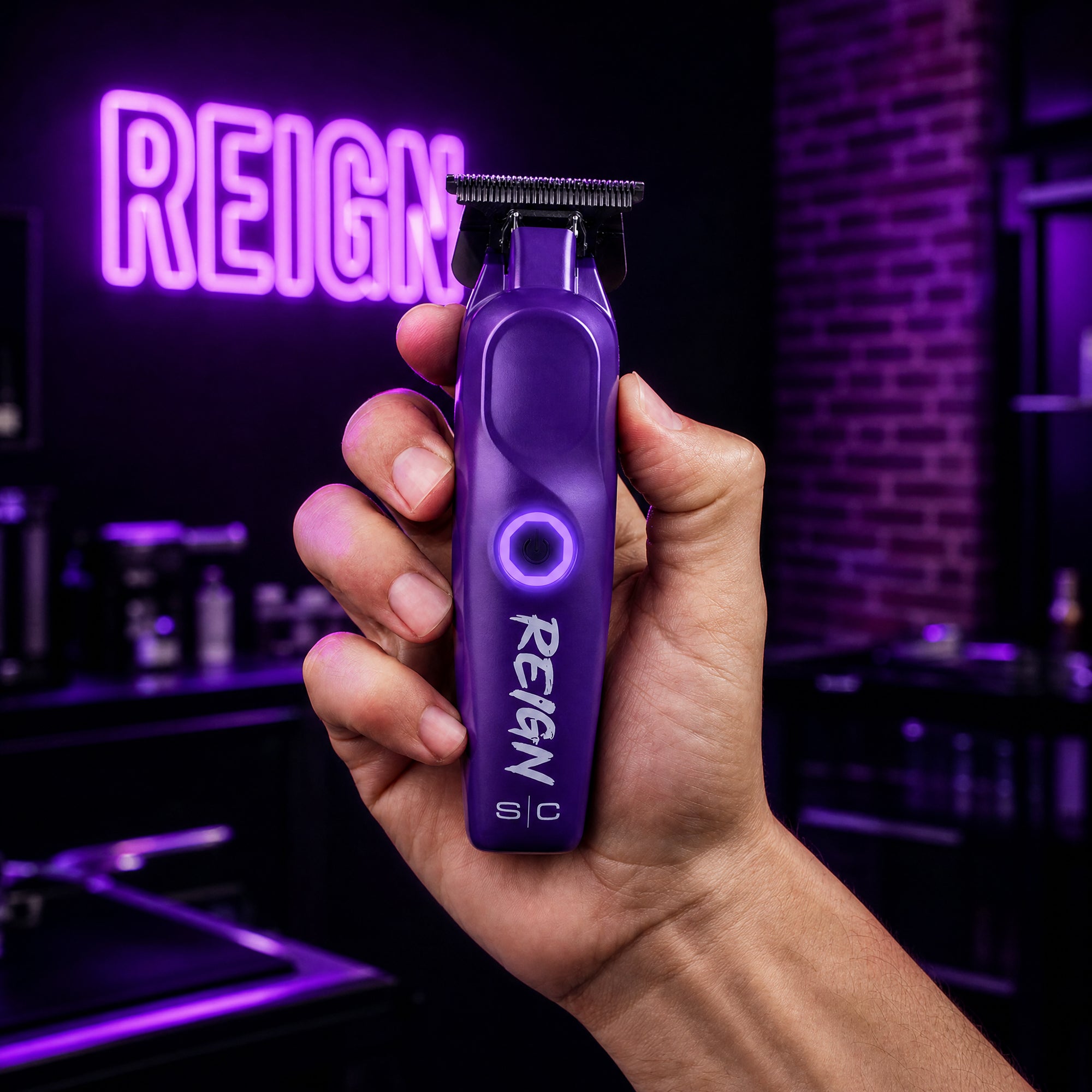 StyleCraft Purple Reign Trimmer SC422P - Featuring  Eontm Digital Brushless Motor Technology