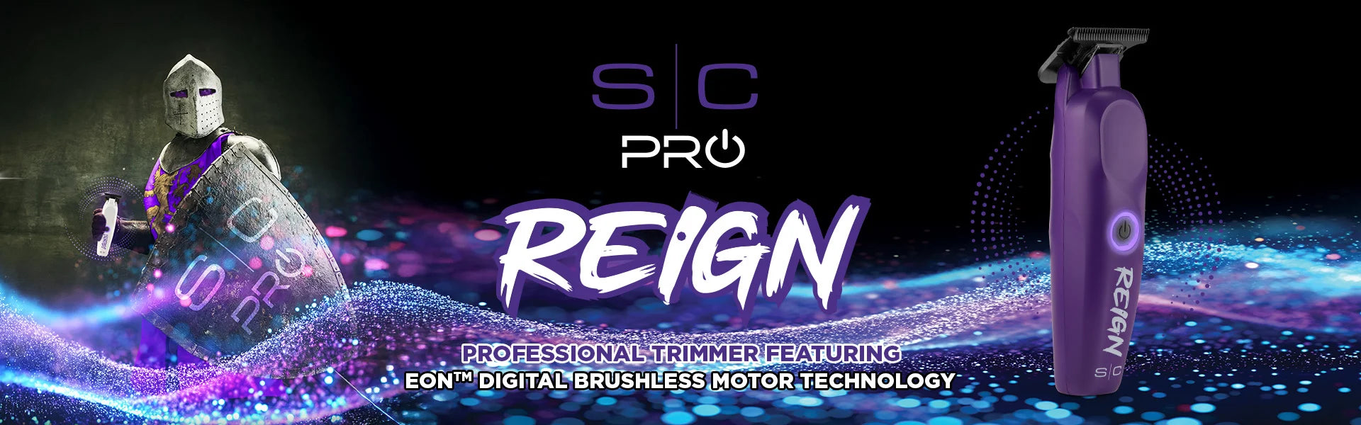 StyleCraft Purple Reign Trimmer SC422P - Featuring  Eontm Digital Brushless Motor Technology