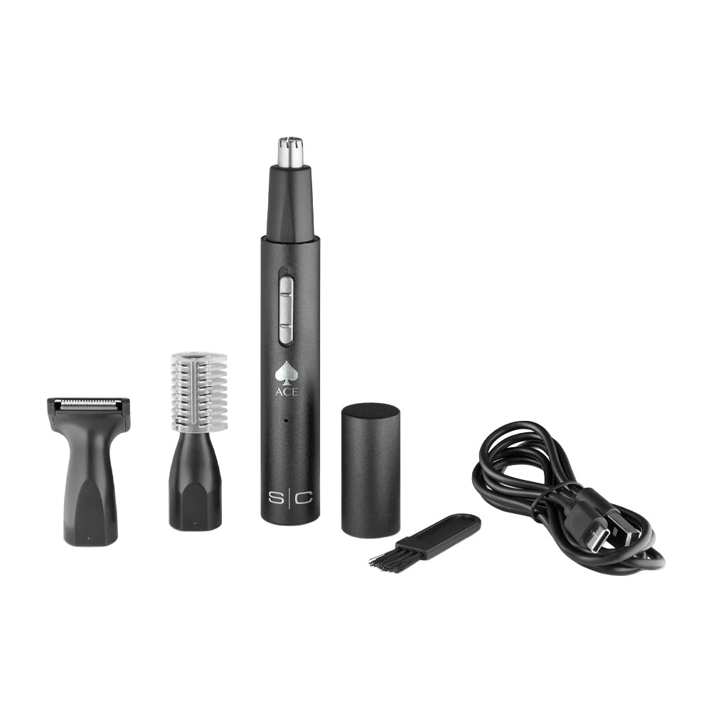 StyleCraft Ace Miro Trimmer - 3-in-1 USB-C Nose, Ear and Beard Trimmer SC420B