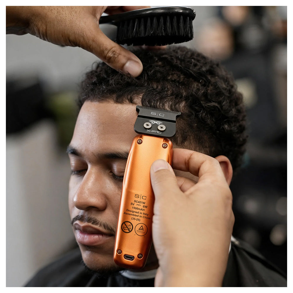 StyleCraft Duo Orange Saber 2 Professional Hair Clipper and Saber Trimmer