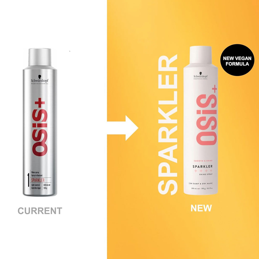 Schwarzkopf OSIS+ Sparkler Smooth & Shine Spray NEW VEGAN FORMULA - 300 mL - 190 g - 10.1 fl. oz.