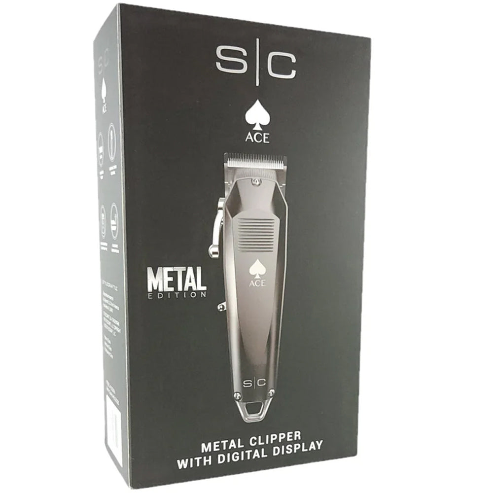 StyleCraft Ace Metal Edition Cordless Hair Clipper With Digital Display – SC610N