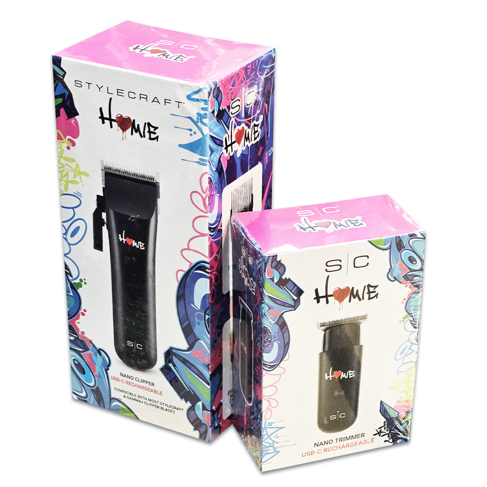 StyleCraft Homie Duo Clipper and Trimmer - SC628B - SC415B - USB-C Charging