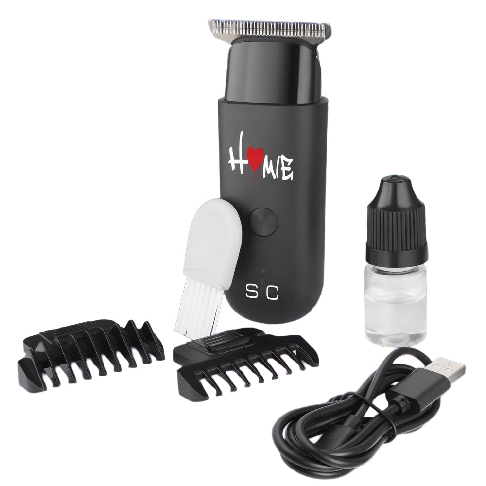StyleCraft Homie Nano Trimmer SC415B Powerful Compact Trimmer with 2 Adjustable Guard Combs and USB Charging