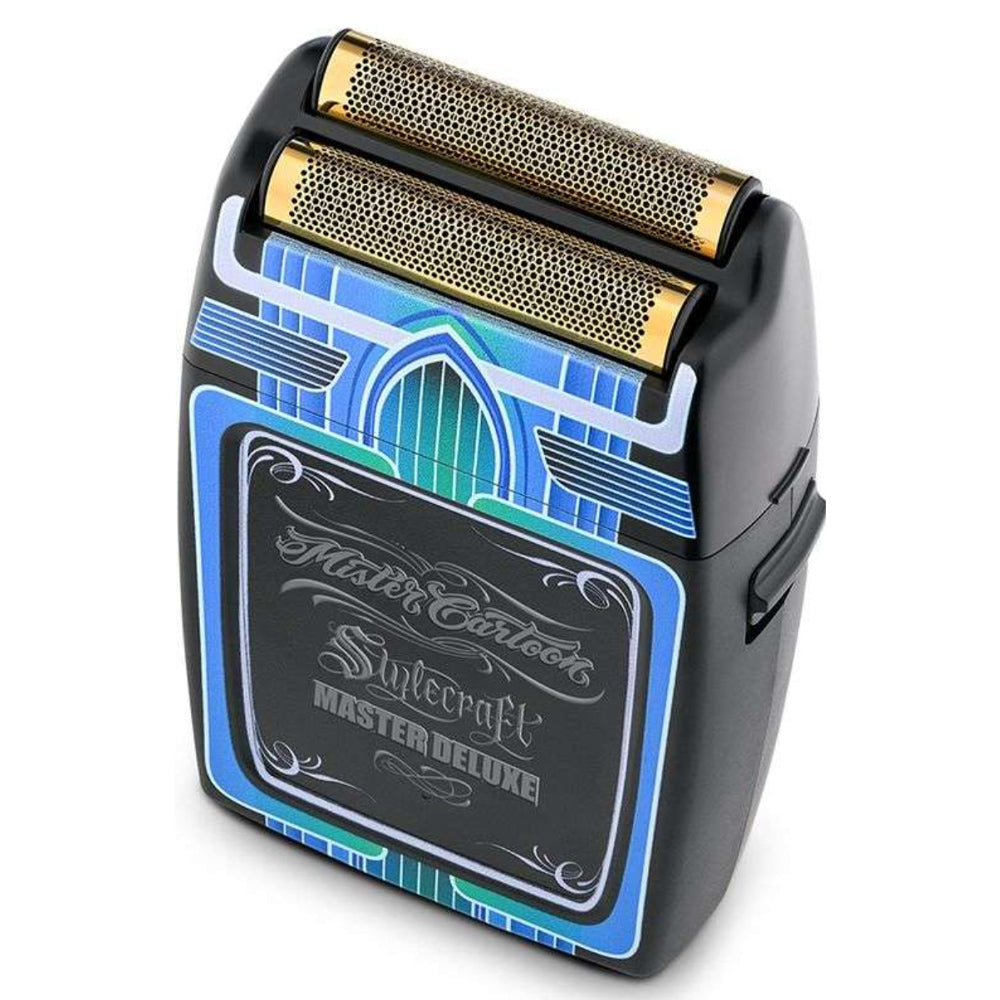 StyleCraft Mister Cartoon Rebel Shaver SC809M – Professional Double Foil Cordless Shaver with Super-Torque Motor