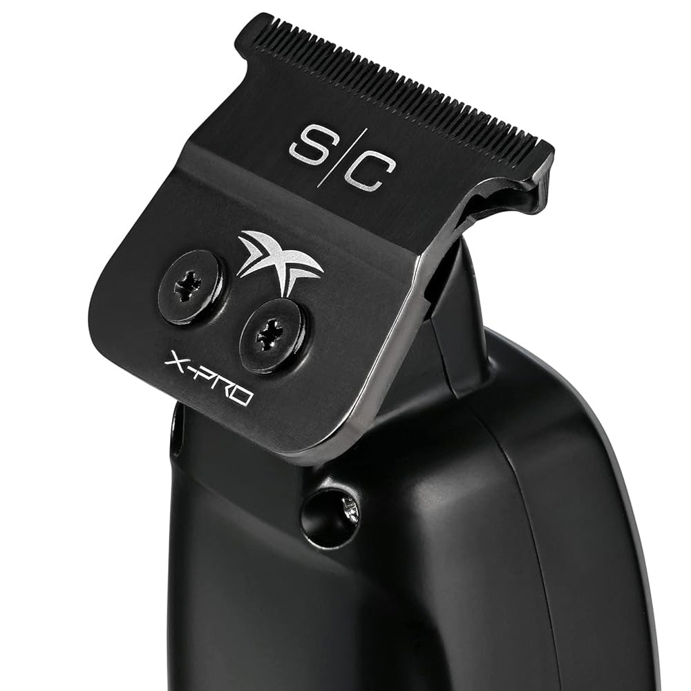 StyleCraft Saber Trimmer SC403B (Black) with Black Diamond Carbon Dlc X-pro Wide Fixed Blade