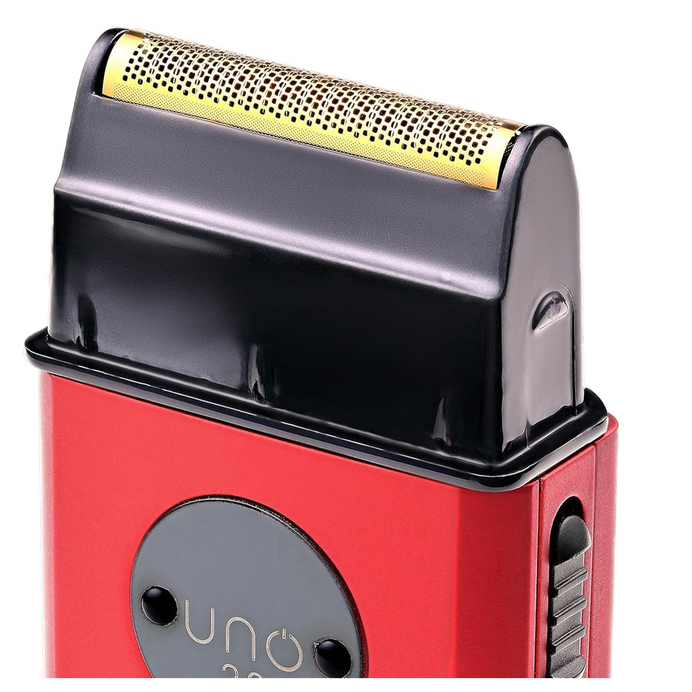 StyleCraft Uno 2.0 Single Foil Shaver with Supercharged Motor SC803R USB-C, Portable Travel Size, Gold Titanium Premium Head