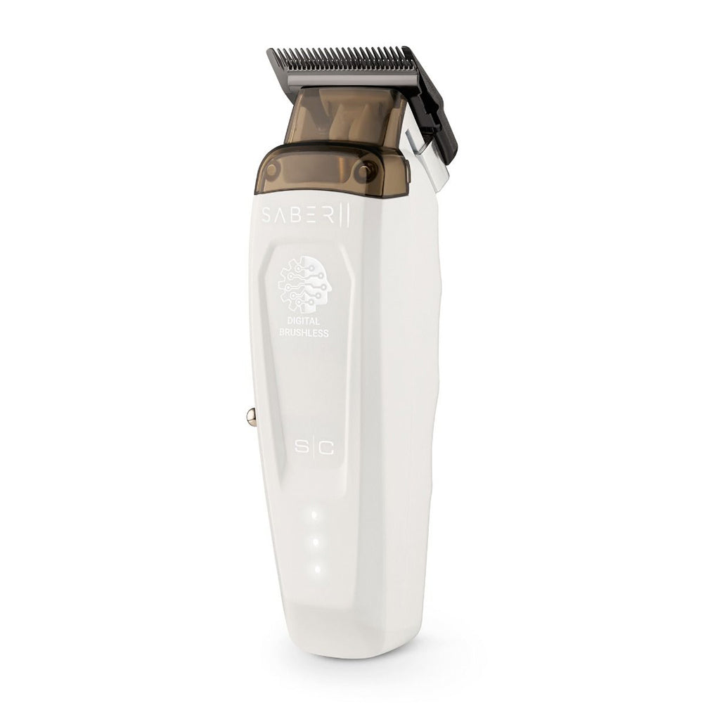StyleCraft White Saber Duo Clipper & Trimmer SC619W + SC421W