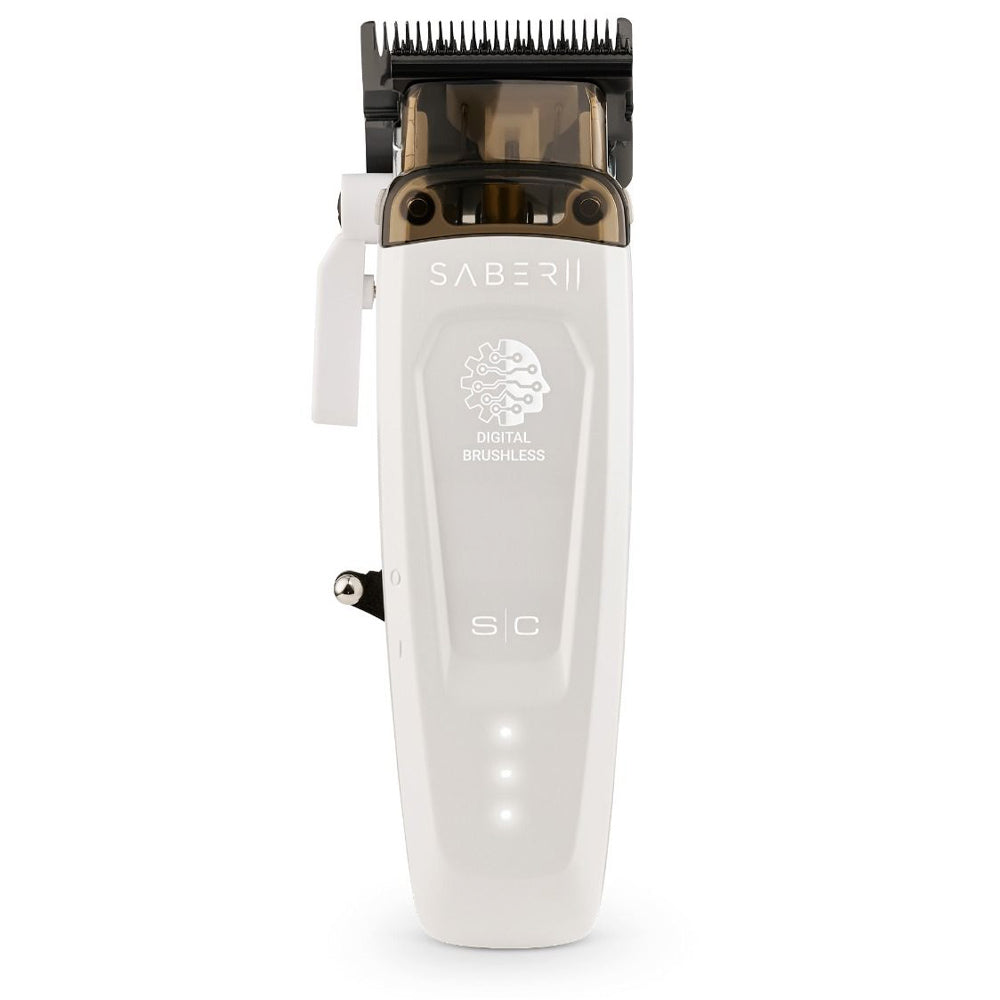 StyleCraft White Saber Duo Clipper & Trimmer SC619W + SC421W