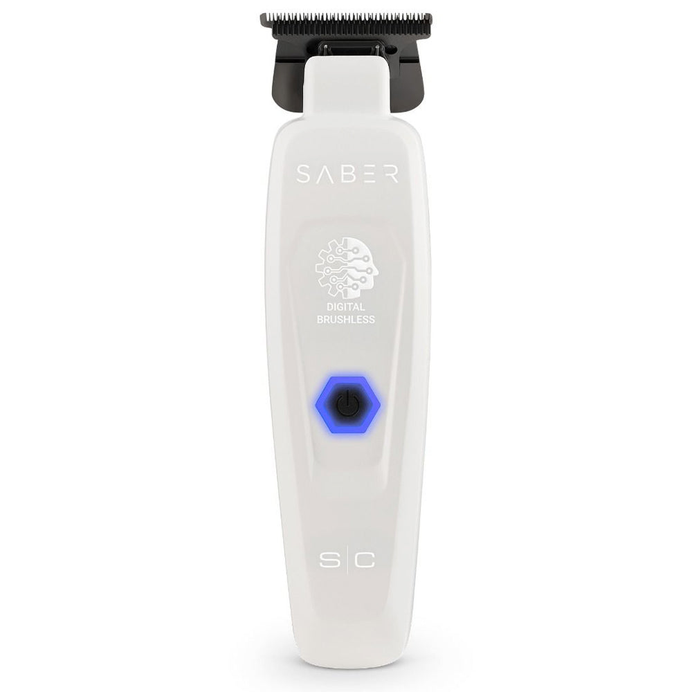 StyleCraft White Saber Duo Clipper & Trimmer SC619W + SC421W