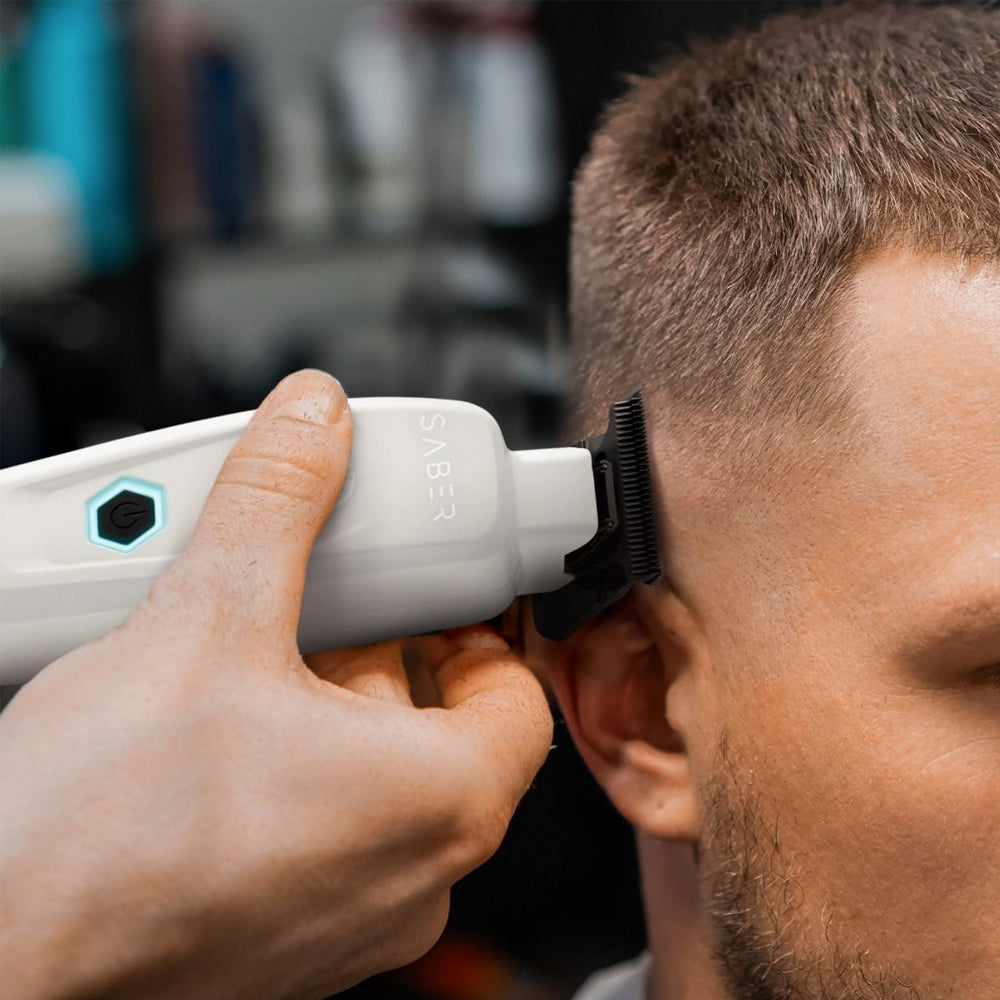 StyleCraft White Saber Duo Clipper & Trimmer SC619W + SC421W