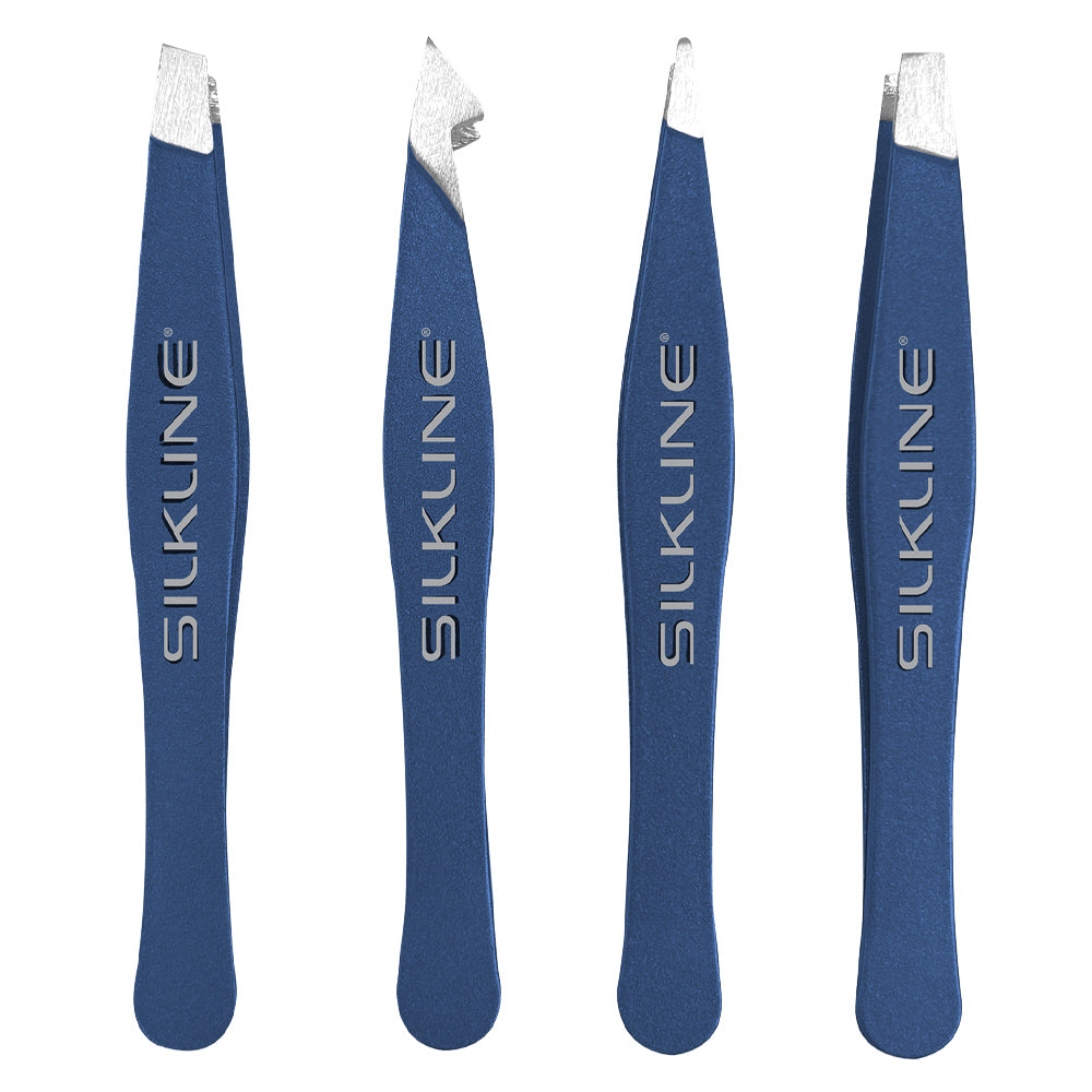 Silkline Professional Mini Tweezers Set with Leatherette Pouch - Twilight Limited Edition - TWEEZTHC
