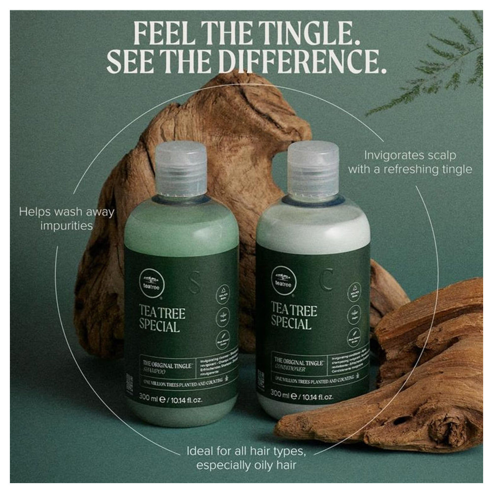 Tea Tree Special Shampoo 1L / 33.8 oz. by Paul Mitchell (JPMS) Deep Cleans, Refreshes Scalp, For All Hair Types, Especially Oily Hair