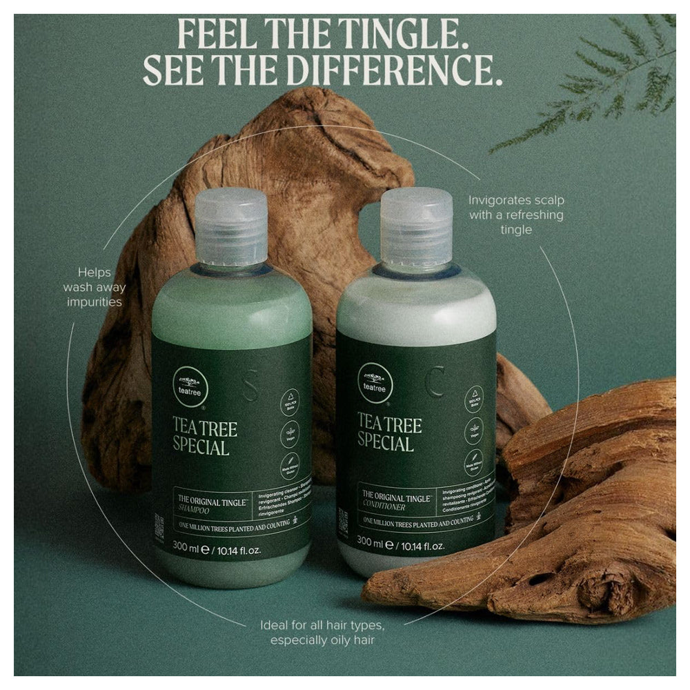 Tea Tree Special Shampoo 300 ML / 10.14 oz. by Paul Mitchell (JPMS) Deep Cleans, Refreshes Scalp, For All Hair Types, Especially Oily Hair