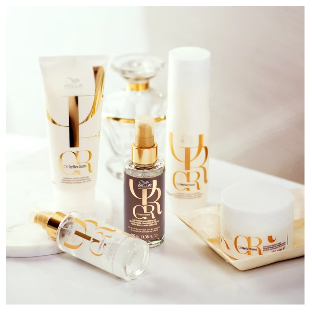 Wella Oil Reflections Luminous Instant Conditioner 200 mL / 6.76 oz. Provides Shine & Hydration with white tea extract