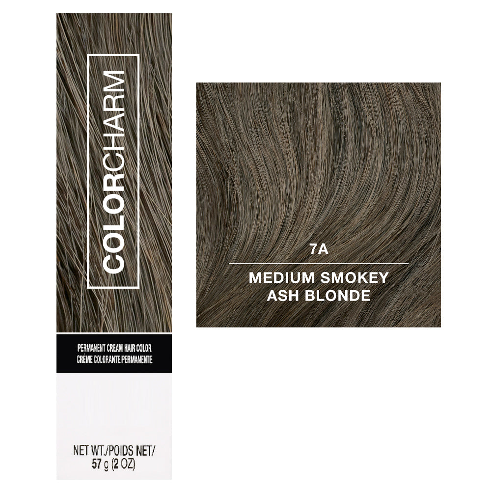 Wella Color Charm 7A Medium Smokey Ash Blonde - Nourishing Permanent C ...