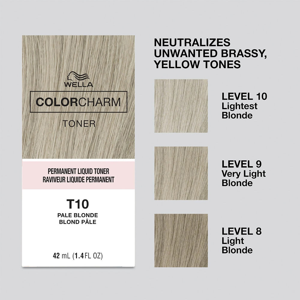 Wella Colour Charm T10 Pale Blonde Liquid Toner 42 mL