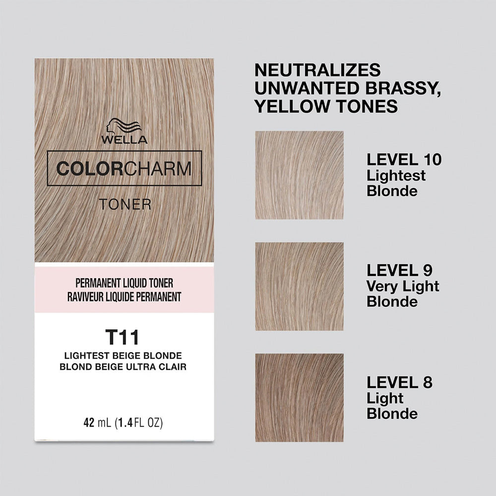 Wella Colour Charm T11 Lightest Beige Blonde Liquid Toner 42 mL