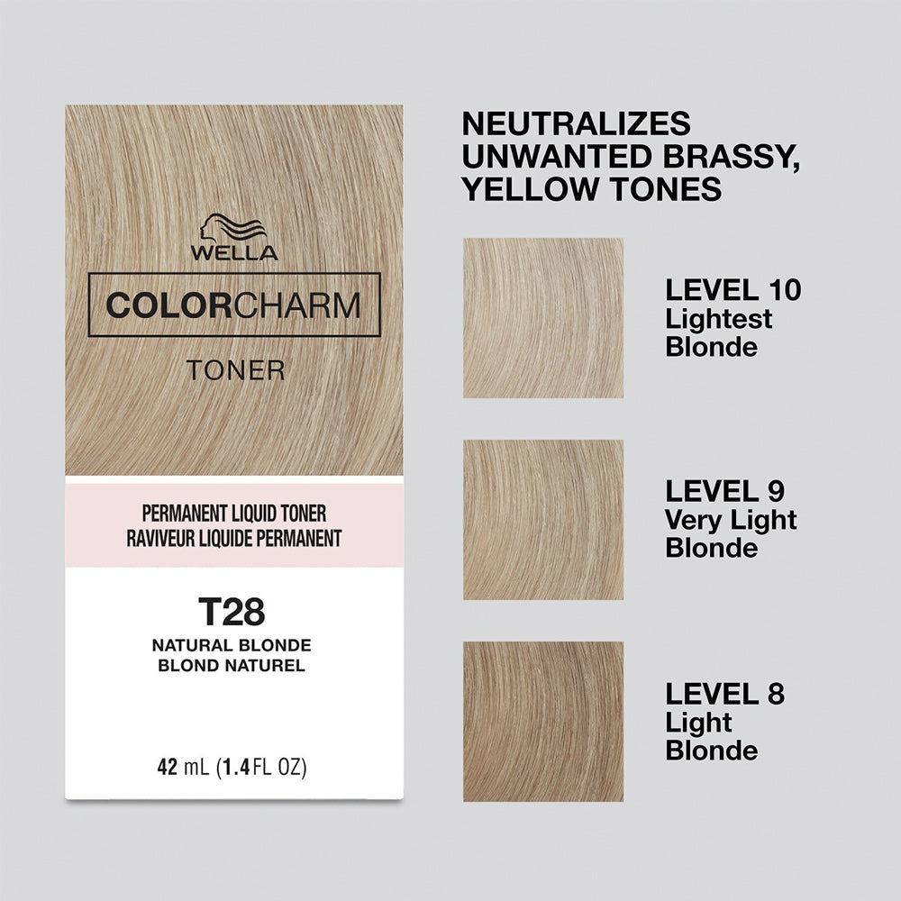 Wella Colour Charm T28 Natural Blonde Liquid Toner 42 mL