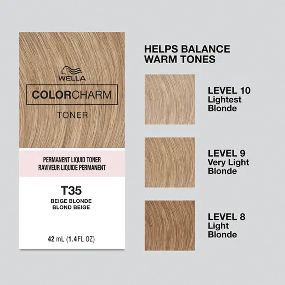 Wella Colour Charm T35 Beige Blonde Liquid Toner 42 mL