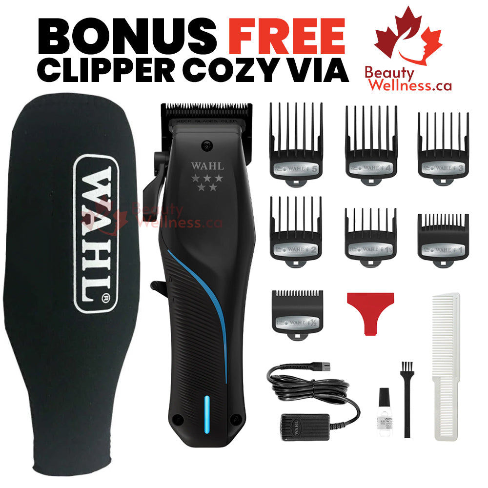 Wahl 5 Star Vapor™ Clipper with Bonus Cozy and F32 Fadeout™ Blade - 56452 - For Seamless Balding and Fades - Cord/Cordless