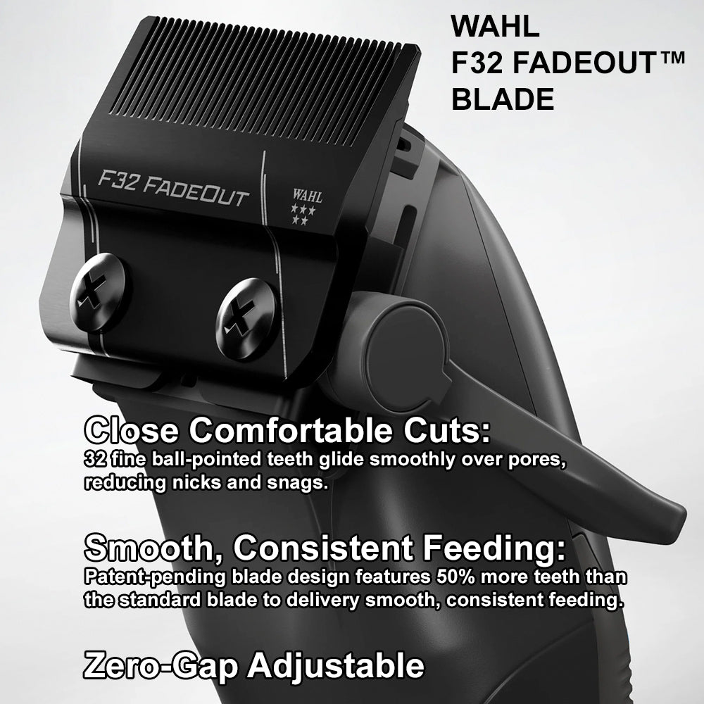 Wahl 5 Star Vapor™ Clipper with Bonus Cozy and F32 Fadeout™ Blade - 56452 - For Seamless Balding and Fades - Cord/Cordless