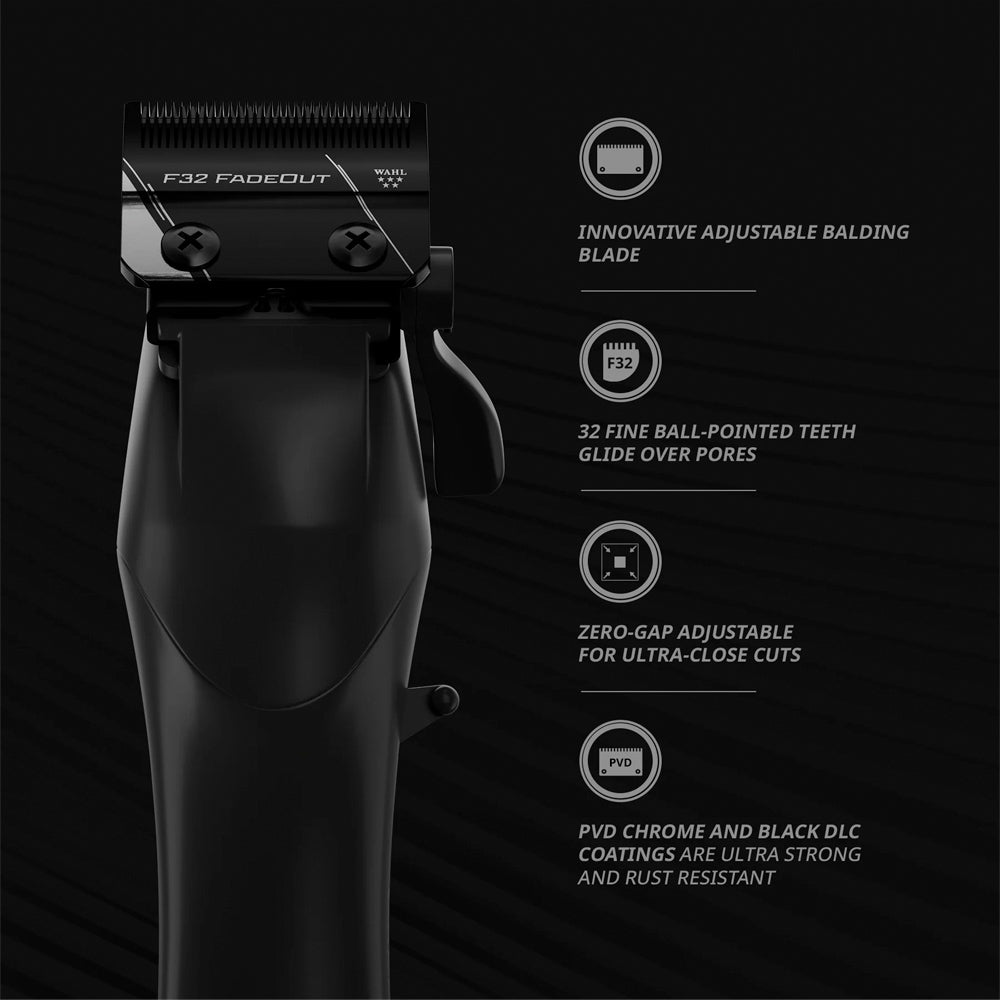 Wahl 5 Star Vapor™ Clipper with Bonus Cozy and F32 Fadeout™ Blade - 56452 - For Seamless Balding and Fades - Cord/Cordless