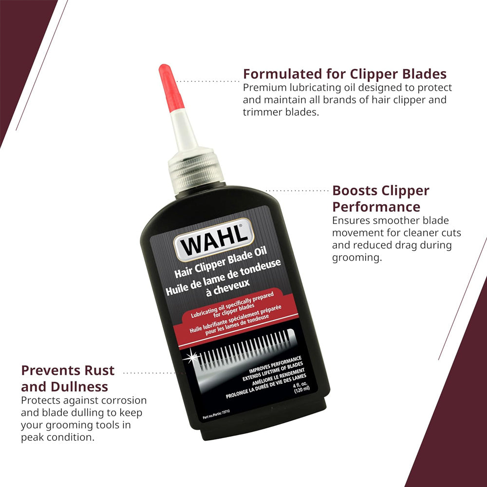 Wahl Clipper Oil - 4 oz. (118 mL) - Lubricate clipper and trimmer blades